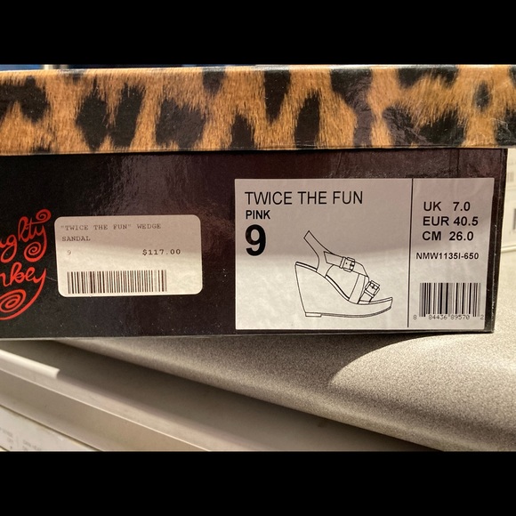 Twice the Fun - Wedge Floral Sparkle Sandle Sz. 9 - Picture 12 of 14